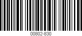 Código de barras (EAN, GTIN, SKU, ISBN): '00802-830'