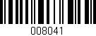 Código de barras (EAN, GTIN, SKU, ISBN): '008041'