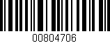 Código de barras (EAN, GTIN, SKU, ISBN): '00804706'