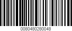 Código de barras (EAN, GTIN, SKU, ISBN): '0080480280048'