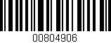 Código de barras (EAN, GTIN, SKU, ISBN): '00804906'