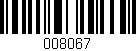 Código de barras (EAN, GTIN, SKU, ISBN): '008067'