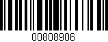 Código de barras (EAN, GTIN, SKU, ISBN): '00808906'