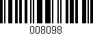 Código de barras (EAN, GTIN, SKU, ISBN): '008098'
