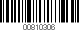 Código de barras (EAN, GTIN, SKU, ISBN): '00810306'