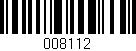 Código de barras (EAN, GTIN, SKU, ISBN): '008112'