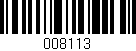 Código de barras (EAN, GTIN, SKU, ISBN): '008113'
