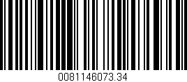 Código de barras (EAN, GTIN, SKU, ISBN): '0081146073.34'