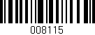 Código de barras (EAN, GTIN, SKU, ISBN): '008115'