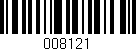 Código de barras (EAN, GTIN, SKU, ISBN): '008121'