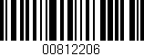 Código de barras (EAN, GTIN, SKU, ISBN): '00812206'