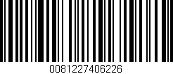 Código de barras (EAN, GTIN, SKU, ISBN): '0081227406226'
