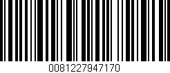 Código de barras (EAN, GTIN, SKU, ISBN): '0081227947170'