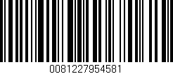 Código de barras (EAN, GTIN, SKU, ISBN): '0081227954581'