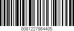Código de barras (EAN, GTIN, SKU, ISBN): '0081227964405'