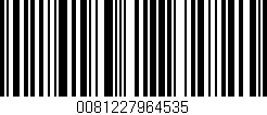Código de barras (EAN, GTIN, SKU, ISBN): '0081227964535'
