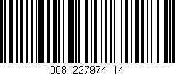 Código de barras (EAN, GTIN, SKU, ISBN): '0081227974114'