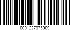 Código de barras (EAN, GTIN, SKU, ISBN): '0081227976309'