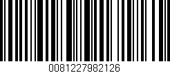 Código de barras (EAN, GTIN, SKU, ISBN): '0081227982126'