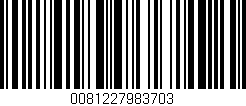 Código de barras (EAN, GTIN, SKU, ISBN): '0081227983703'