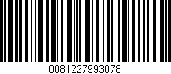 Código de barras (EAN, GTIN, SKU, ISBN): '0081227993078'