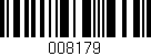 Código de barras (EAN, GTIN, SKU, ISBN): '008179'