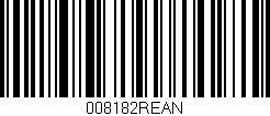 Código de barras (EAN, GTIN, SKU, ISBN): '008182REAN'