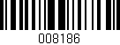 Código de barras (EAN, GTIN, SKU, ISBN): '008186'