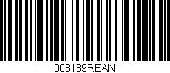 Código de barras (EAN, GTIN, SKU, ISBN): '008189REAN'
