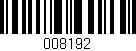 Código de barras (EAN, GTIN, SKU, ISBN): '008192'
