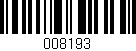 Código de barras (EAN, GTIN, SKU, ISBN): '008193'