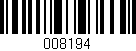 Código de barras (EAN, GTIN, SKU, ISBN): '008194'