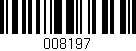 Código de barras (EAN, GTIN, SKU, ISBN): '008197'