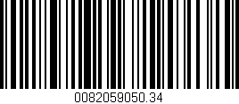 Código de barras (EAN, GTIN, SKU, ISBN): '0082059050.34'