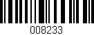 Código de barras (EAN, GTIN, SKU, ISBN): '008233'