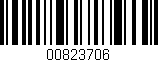 Código de barras (EAN, GTIN, SKU, ISBN): '00823706'