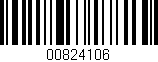 Código de barras (EAN, GTIN, SKU, ISBN): '00824106'