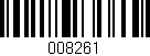 Código de barras (EAN, GTIN, SKU, ISBN): '008261'