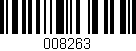 Código de barras (EAN, GTIN, SKU, ISBN): '008263'