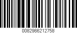 Código de barras (EAN, GTIN, SKU, ISBN): '0082966212758'