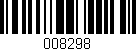 Código de barras (EAN, GTIN, SKU, ISBN): '008298'
