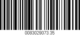 Código de barras (EAN, GTIN, SKU, ISBN): '0083029073.35'
