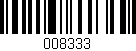 Código de barras (EAN, GTIN, SKU, ISBN): '008333'