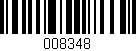 Código de barras (EAN, GTIN, SKU, ISBN): '008348'