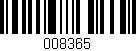 Código de barras (EAN, GTIN, SKU, ISBN): '008365'