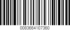 Código de barras (EAN, GTIN, SKU, ISBN): '0083664107360'