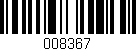 Código de barras (EAN, GTIN, SKU, ISBN): '008367'