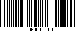 Código de barras (EAN, GTIN, SKU, ISBN): '0083690000000'