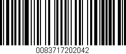 Código de barras (EAN, GTIN, SKU, ISBN): '0083717202042'