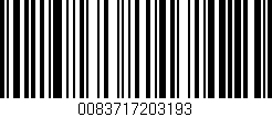 Código de barras (EAN, GTIN, SKU, ISBN): '0083717203193'